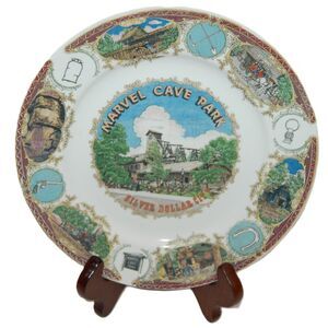 VINTAGE MARVEL CAVE PARK SILVER DOLLAR CITY SOUVENIR PLATE MATSUMURA IRONSTONE